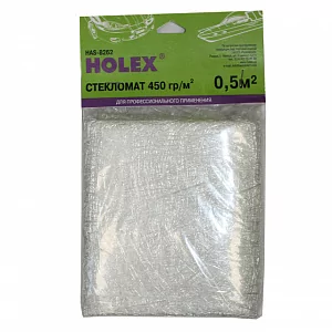 Стекломат 0.5м2 плотность 450 гр/м2 полиэтиленовый пакет HOLEX