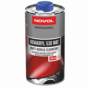 Лак акриловый Novol "NOVAКRYL 530 MAT" матовый 1л(0,5+0,5).+0,5 отв.
