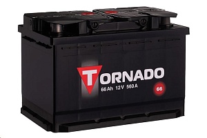 Аккумулятор "Tornado" 66R. пп + слева