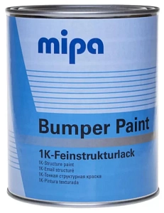 Структурная краска для бамперов Mipa черная 1л