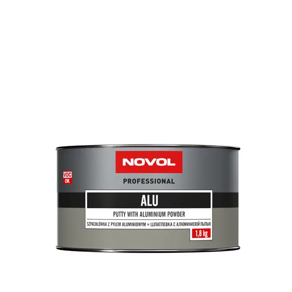 Шпатлевка полиэфирная с алюминиевой пылью ALU NOVOL(1,8кг) 