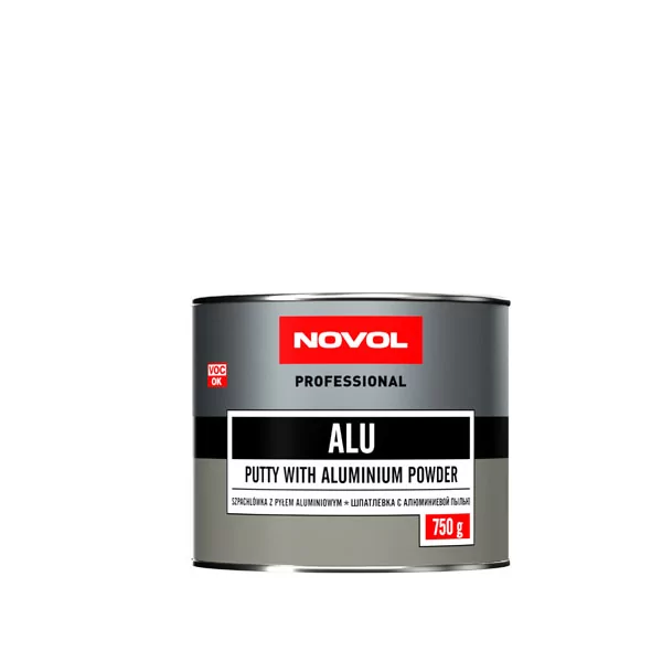 Шпатлевка полиэфирная с алюминиевой пылью ALU NOVOL(0,75кг) 