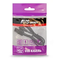 Кабель AVS micro USB (1м USB 2.0) MR-341 (пакет)