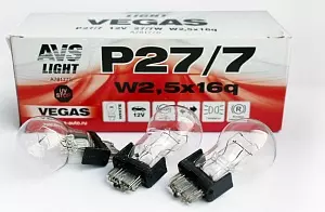 Лампа AVS Vegas 12V P27/7(W2.5x16q) BOX A78177S