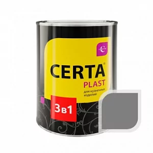 CERTA-PLAST грунт-эмаль "3в1"по ржавчине серый (0,8кг)