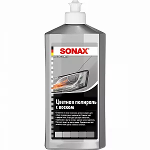 Цветной полироль "Sonax" серебрянный 500мл.