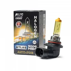 Галогенная лампы  AVS ATLAS ANTI-FOG BOX желтый  HB4/9006 12V A07027S
