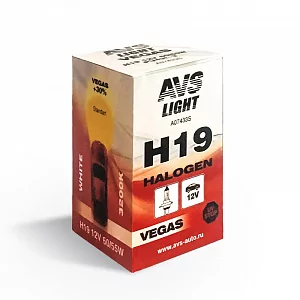 Галогенная лампы  AVS Vegas  H19 12V A07433S