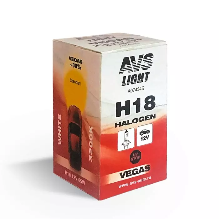 Галогенная лампы  AVS Vegas  H18 12V A07434S 