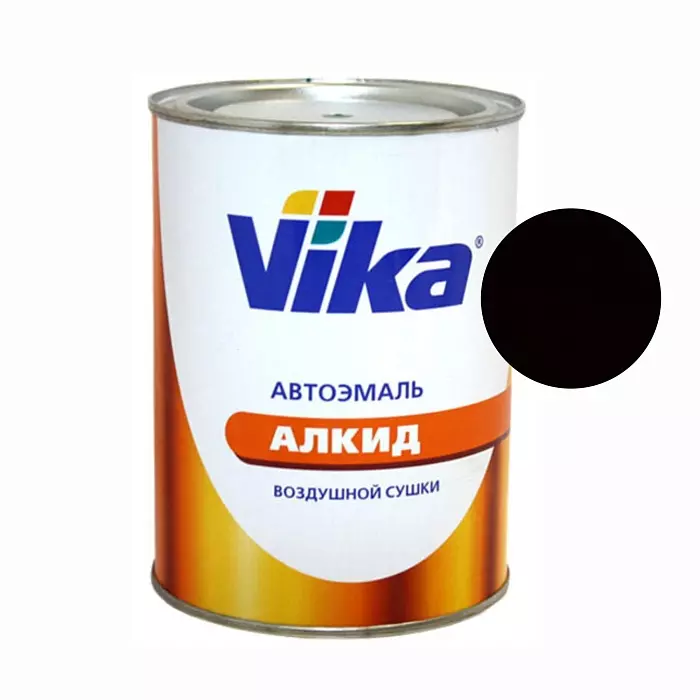 601 Черная автоэмаль алкидная 1К VIKA-60 0,8кг Vika 