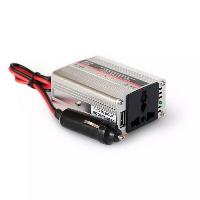 Автомобильный инвертор AVS  IN-200W  A80683S 