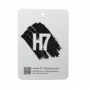 Тест-пластины металл. 50*70 белые с логотипом H7
