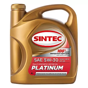 SINTEC PLATINUM SAE 5W-30 API SN, ILSAC GF-5 4л