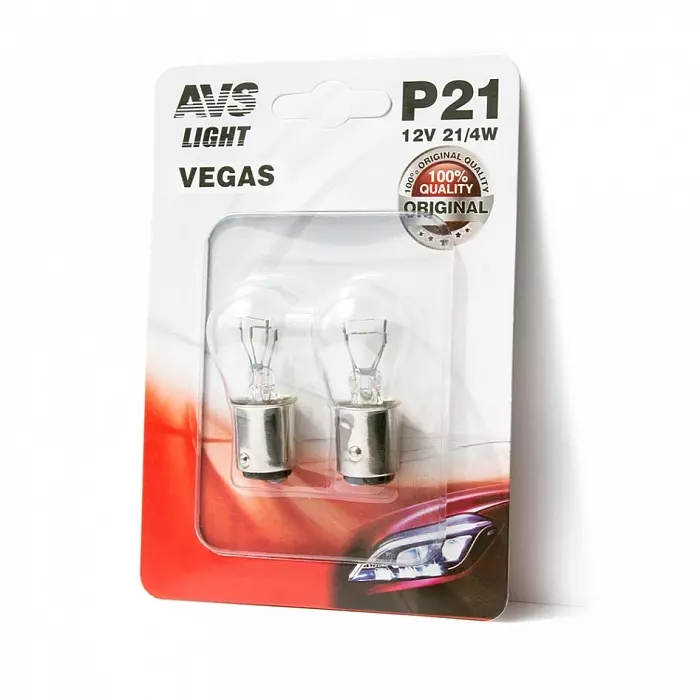 Лампа AVS Vegas  12V P21/4W(BAZ 15d)   A78473S 