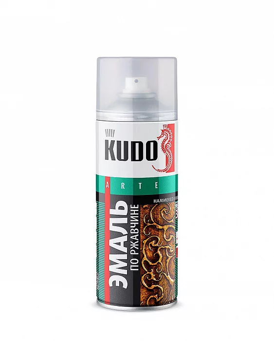 Эмаль по ржавчине "Kudo" 3015  молотковый эффект (черная медь). 