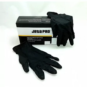 Перчатки нитриловые черные Jeta Safety размер XL пара