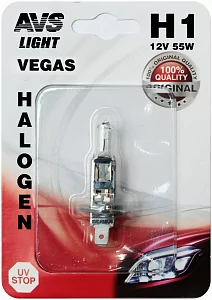Галогенная лампы  AVS Vegas  в блисторе H1 12V A78479S
