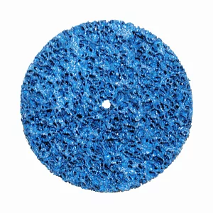 Круг для снятия ржавчины синий d 100мм толщина 14мм, отв. 8мм Русский Мастер