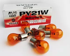 Лампа AVS Vegas 24V PY21W(BAU15s) orange BOX A78323S
