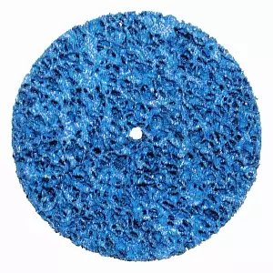 Круг для снятия ржавчины синий d 150мм толщина 14мм, отв. 8мм Русский Мастер