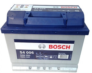 Аккумулятор "Bosch" 60Ah рус.(242/175/190)