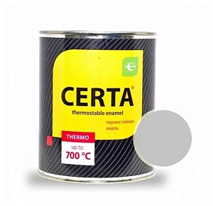 "CERTA" эмаль термостойкая антикоррозионная до 700°С графит (4кг)